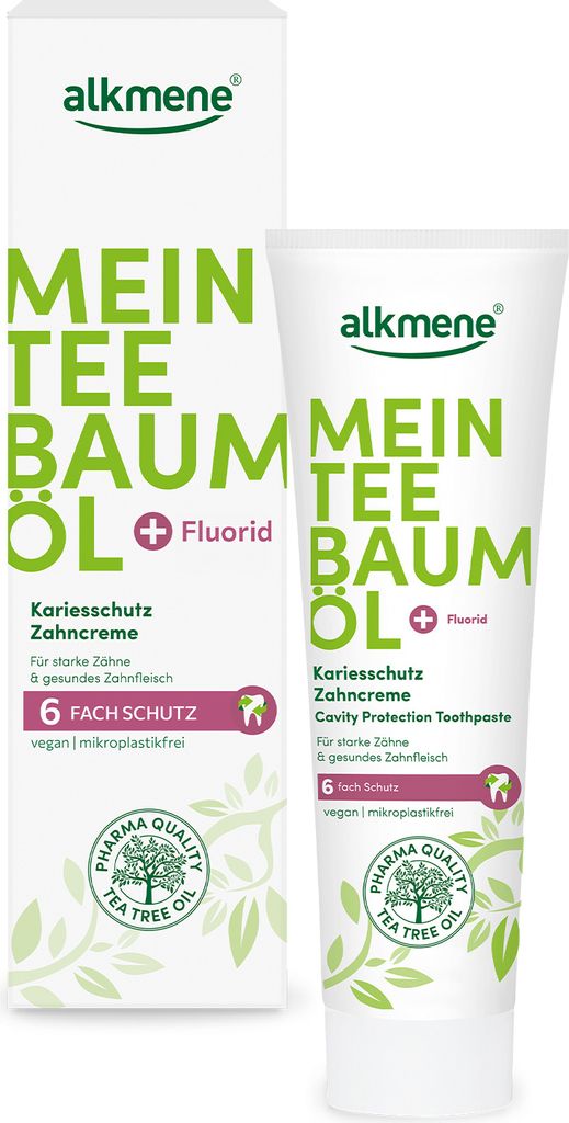 alkmene Mein Teebaumöl Kariesschutz Zahncreme 100 ml mit Produktbild