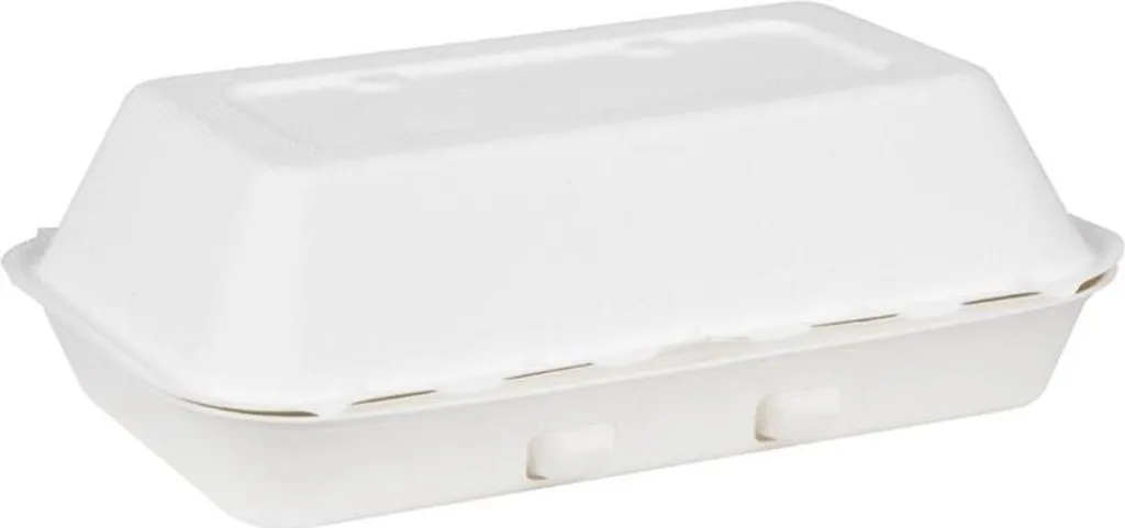 Fiesta 9x6" Contenitori Eco-Bio in Bagassa - Pack 200pz Zero Waste