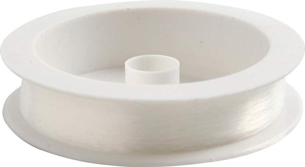 Creativ Company Nylonfaden, Stärke 0,25 mm, Zugfestigkeit: 7,5 kg, 100 m 1 Rolle