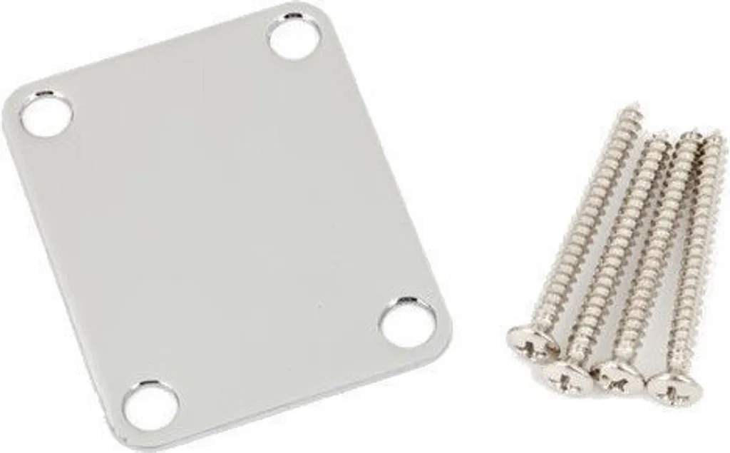 Plaque de fixation de manche pour guitare Fender American Vintage Chrome
