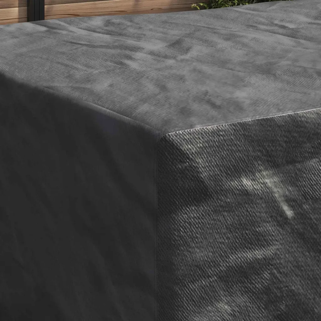 vidaXL Copertura per mobili da giardino nera 240 x 180 x 100 cm 210D - 3