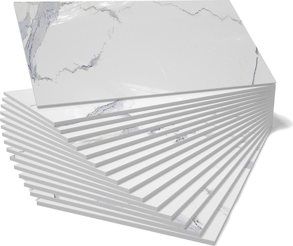 Bodenbelag Selbstklebend Bodenfliesen Weiss Fliesen 60*30cm Produktbild 