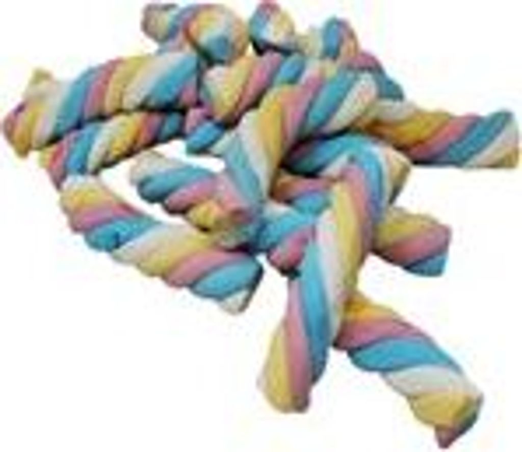 Sznury bekonowe Marshmellow Rainbow skręcone z piankowego Zdjęcie produktu 