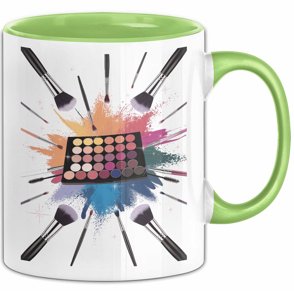 Make Up Artist Tasse Geschenk Lustige Geschenkidee Spruch Für Beauty Kreative (Grün)