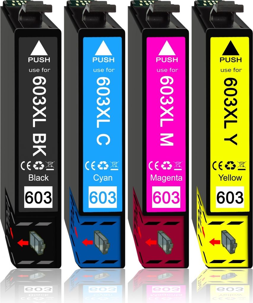 4er Pack Druckerpatronen 603 603XL kompatibel mit Epson XP-3105