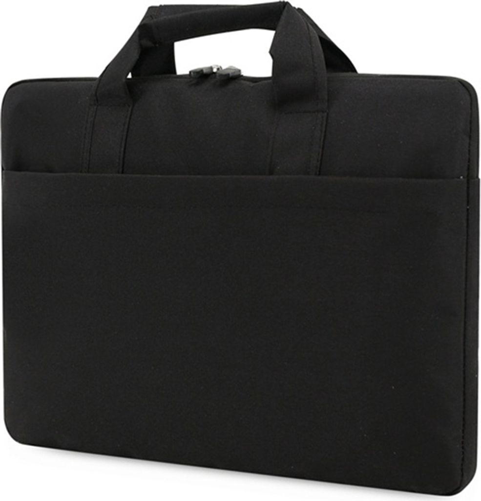 Tragbare Laptoptasche, stoßfeste Laptoptasche, Computertasche mit großer Kapazität, geeignet für Laptops innerhalb von 15,6 Zoll, Schwarz