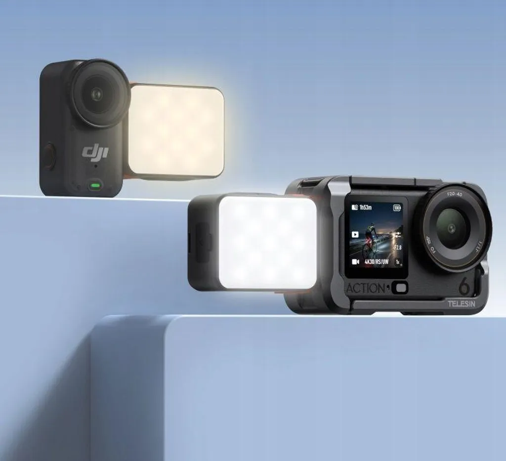 Éclairage Vlogging pour DJI Osmo Action 6 avec USB-C et LED Variables - 9