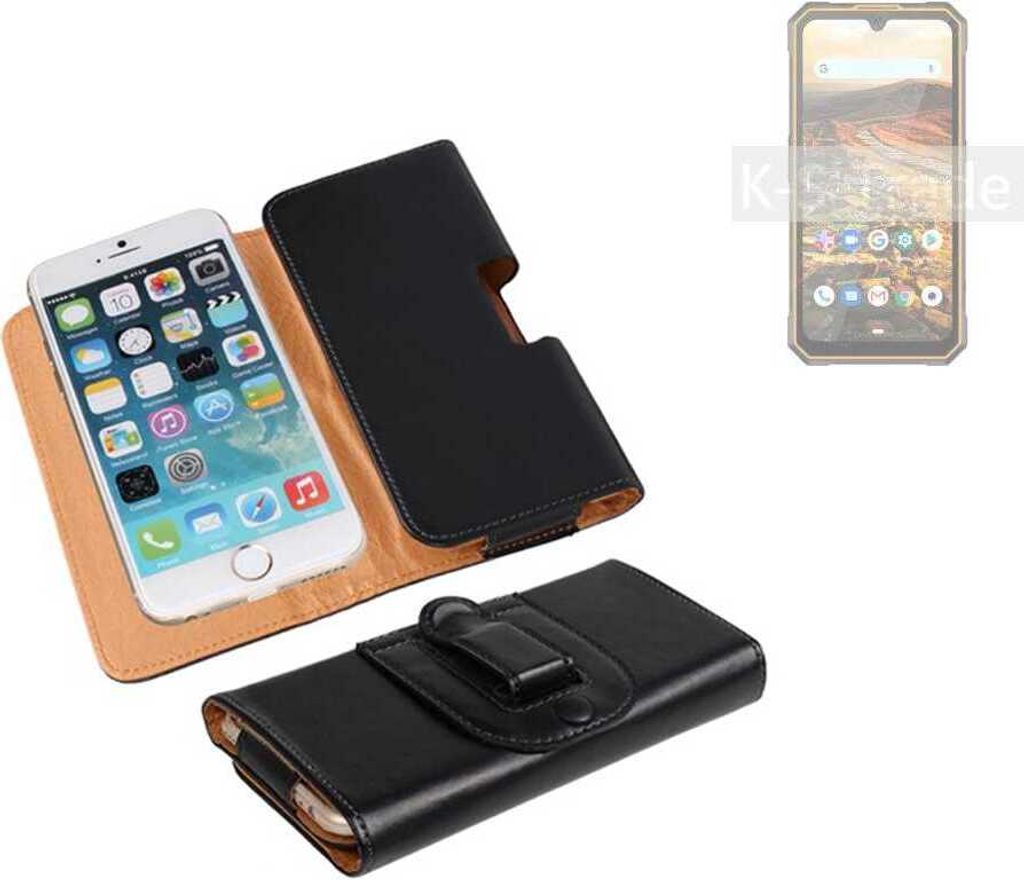 K-S-Trade Schützhülle Handyhülle kompatibel mit Cubot KingKong 5 Holster Gürtel Tasche Schutzhülle Handy-Tasche Smartphone Case Seitentasche