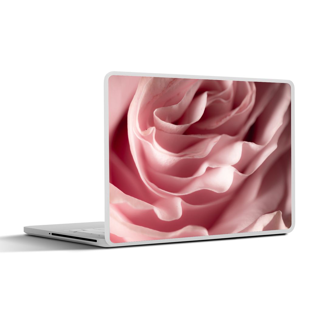 MuchoWow Laptop Aufkleber Sticker Cover Rosenblütenblätter - Rosen - Rosa 30x22 cm - Laptop-Sticker
