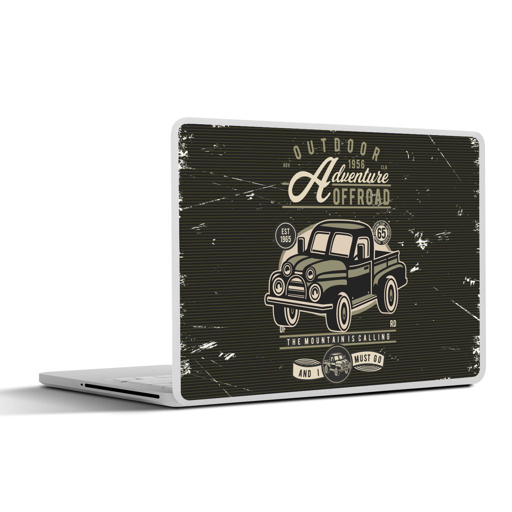 MuchoWow Laptop Aufkleber Sticker Cover Auto - Oldtimer - Briefe 36.5x27.5 cm - Laptop-Sticker