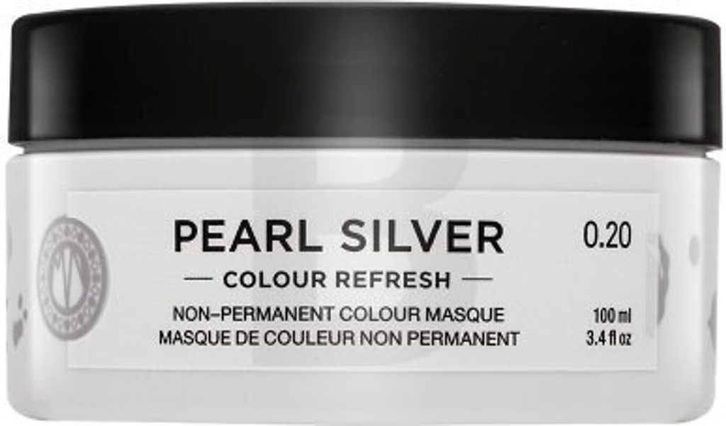 Maria Nila Colour Refresh ernährende Maske ohne Farbpigmente für platinblondes und graues Haar Pearl Silver 100 ml