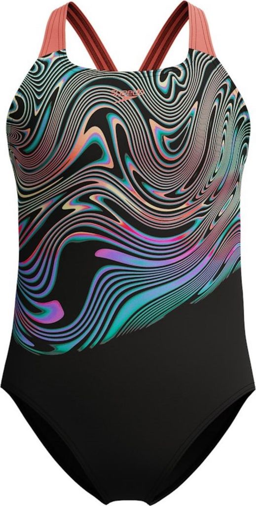 Speedo Badeanzug Mädchen Digital Placement Powerback , Kinder Größen:164