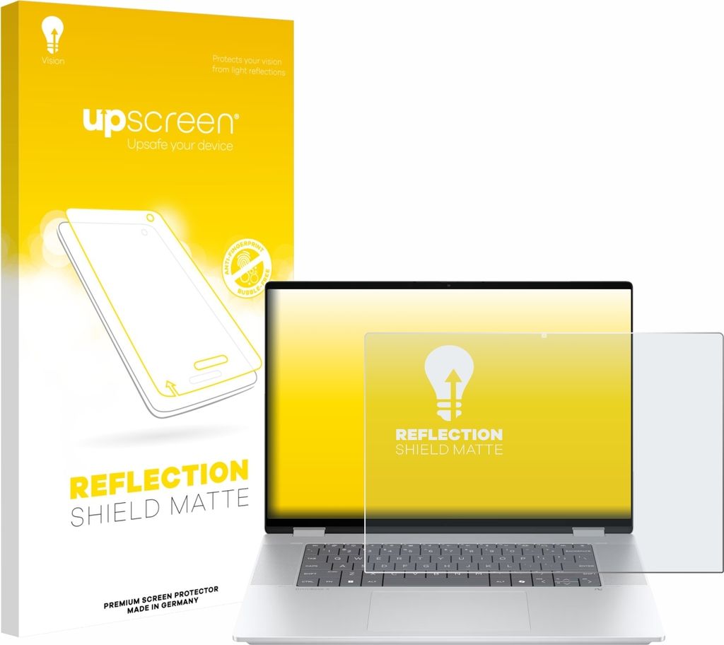 upscreen Schutzfolie für HP OmniBook X Flip 16-aX Displayschutz Displayschutzfolie Folie Matt Entspiegelungsfolie