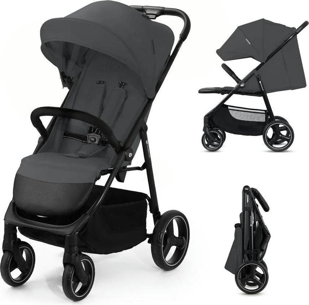Kinderkraft pram TRIG 3 GRANITE Grey Image du produit 