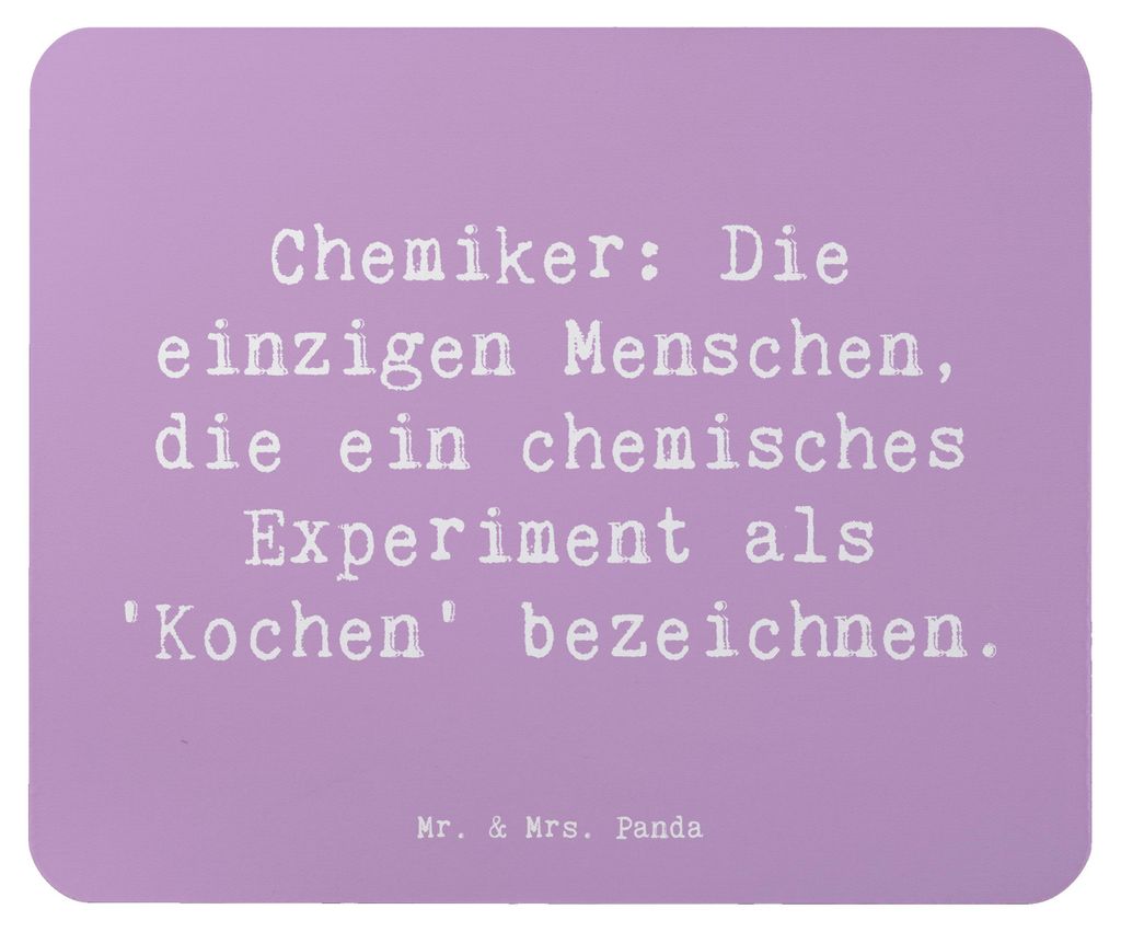 Mr. & Mrs. Panda Mauspad Spruch Chemiker Koch - Lavendeltraum - Geschenk, Mouse Pad, Formeln, Berufsgestaltung, Berufe, computer, Präsente, Wissen...