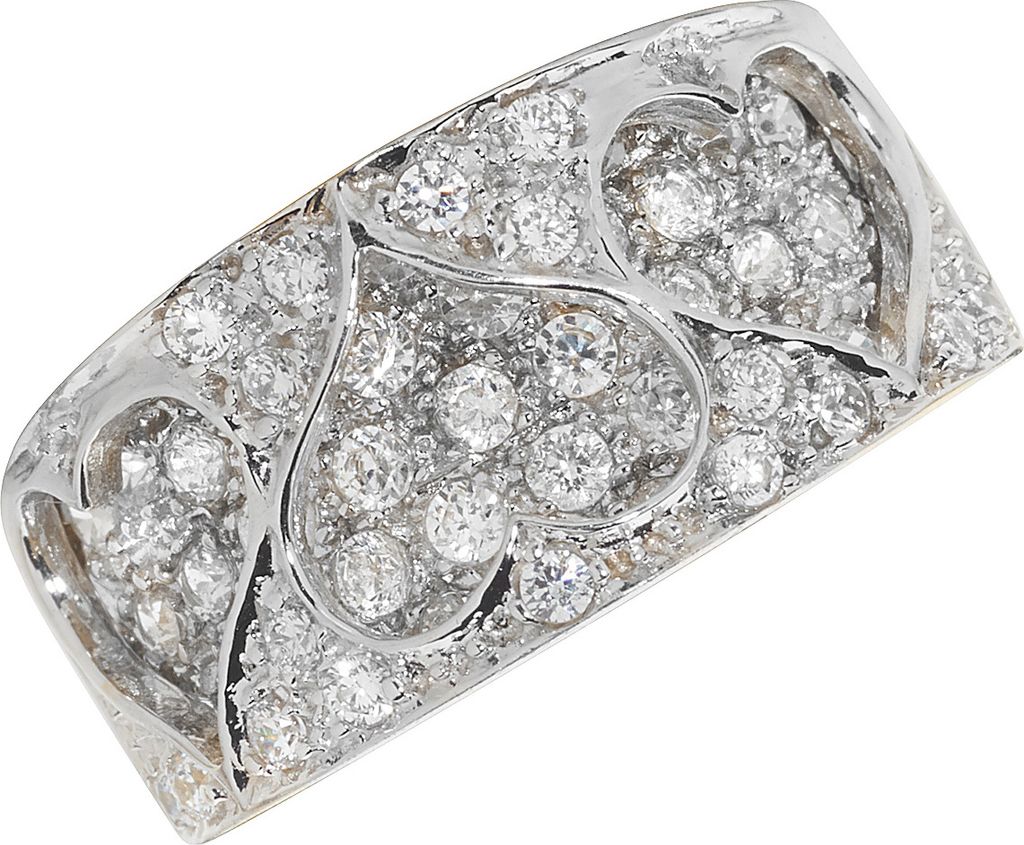 Edler 9 Karat (375) Bicolor Gold Herz Damen - Ring mit Produktbild 