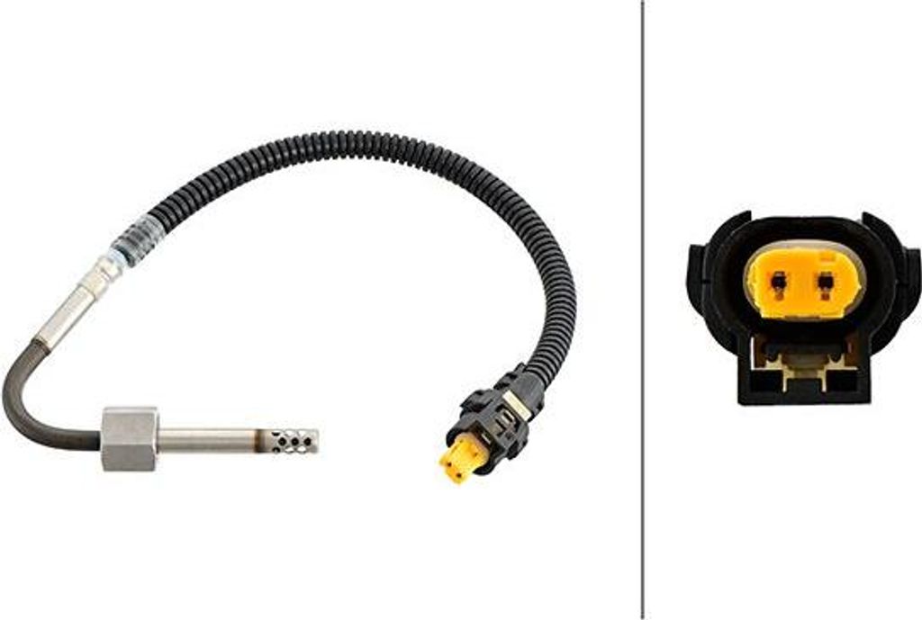 HELLA 6PT 358 181-681 Abgastemperatursensor OE 0009056904 kompatibel mit GL-Klasse, GLE, GLS, M-Klasse