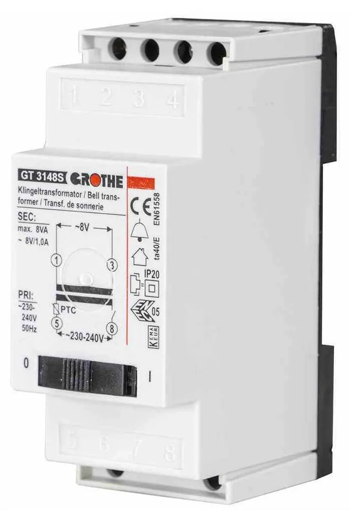 Transformateur de courant 1A Grothe GT 3148 S - Blanc référence 14211