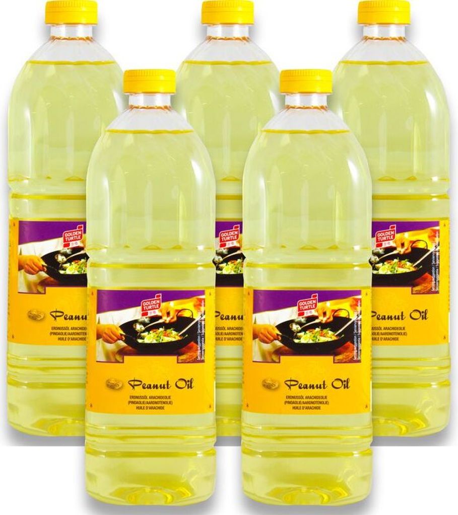 5er Pack Erdnussöl (5x 1L) | Arachide Olie | Peanut Oil