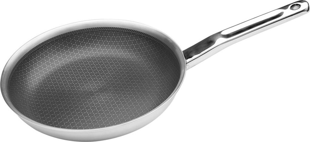 Antihaft-Bratpfanne, 5-lagig, Edelstahl, Ø24cm - Cookai