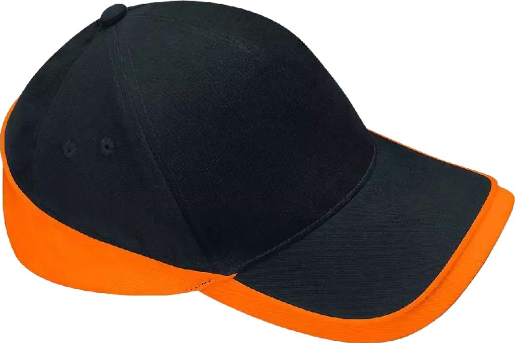 Beechfield - "Teamwear Competition" Kappe BC4915 (Einheitsgröße) (Schwarz/Orange)