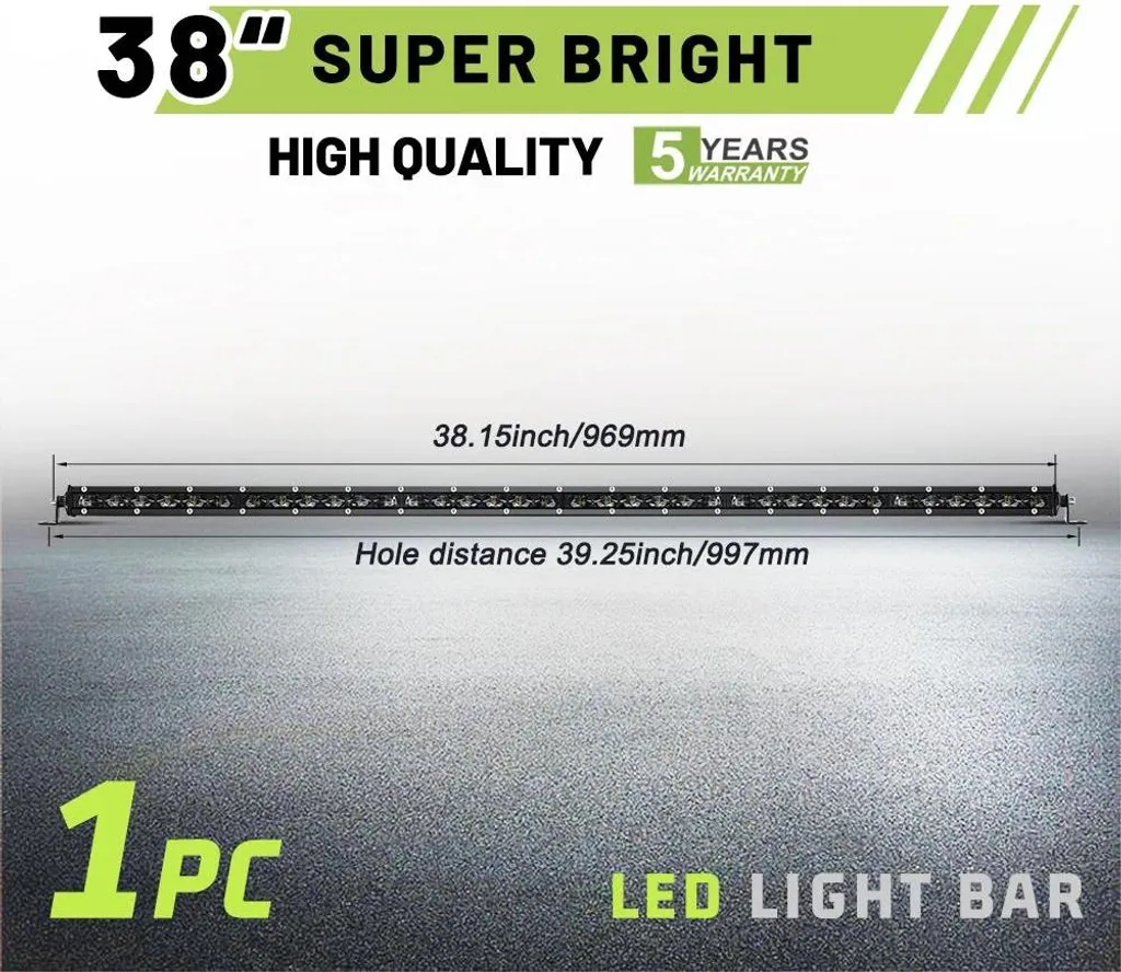 Migliore Barra LED 38 Pollici Sottile: Alta Luminosità Prezzo Offerta
