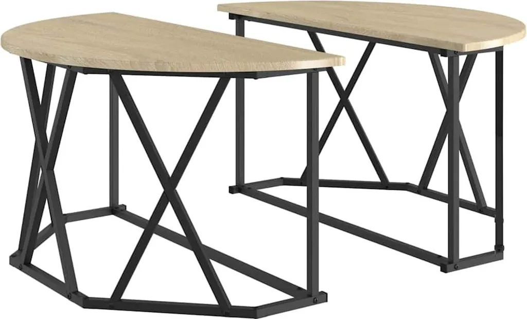 Tavolino Rovere Sonoma 80x80x42 cm | Tavolino Basso Salotto Moderno