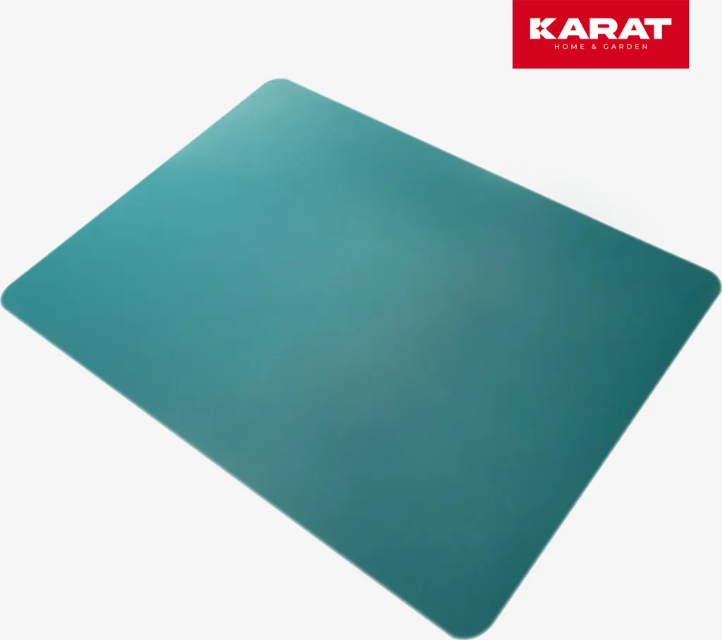 Tappetino di protezione per pavimenti duri colorato sottotappeto per sedie da ufficio turchese 114x150 cm - 4