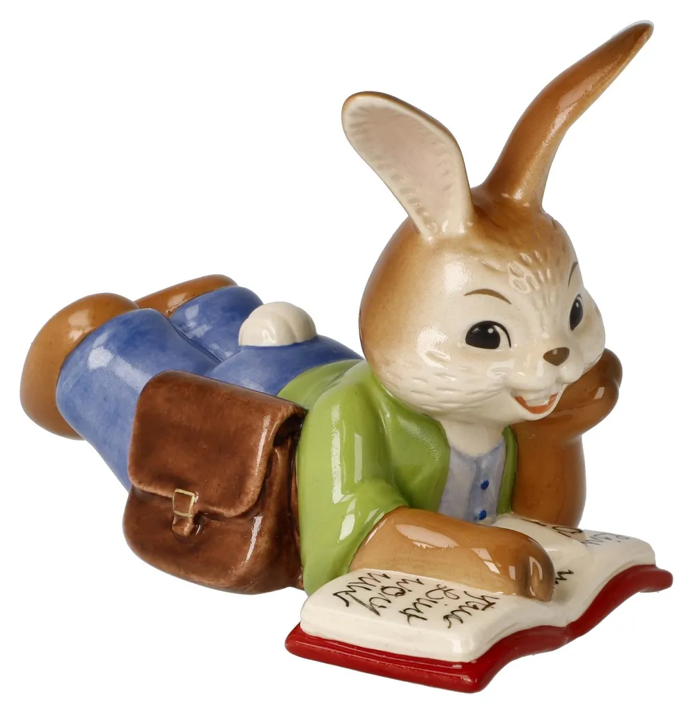 Lapin Goebel Du bist Klasse en grès sculpté - Finition artisanale main