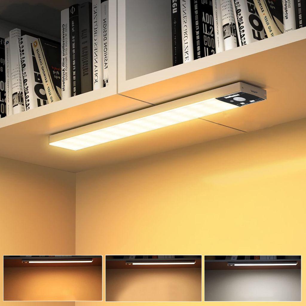 20cm LED Unterbauleuchte 3 Lichtfarbe Aufladbar Lichtleiste Produktbild