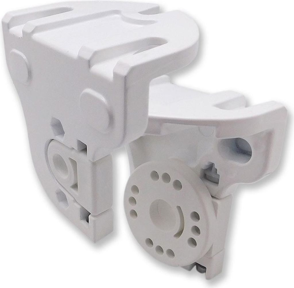 MICEL - 92545 - Set de Wellenkonsolen de für Rollo, inkl. Teile für linke und rechte Seite, inkl. 2 Innensechskantschrauben M6 x 60 mm, Farbe wei...