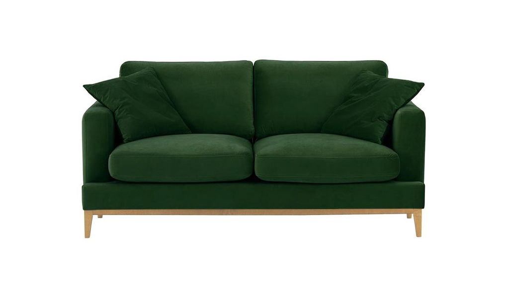 SLF24 - 2,5-Sitzer-Sofa Covex Wood - dunkelgrün - Velluto 10