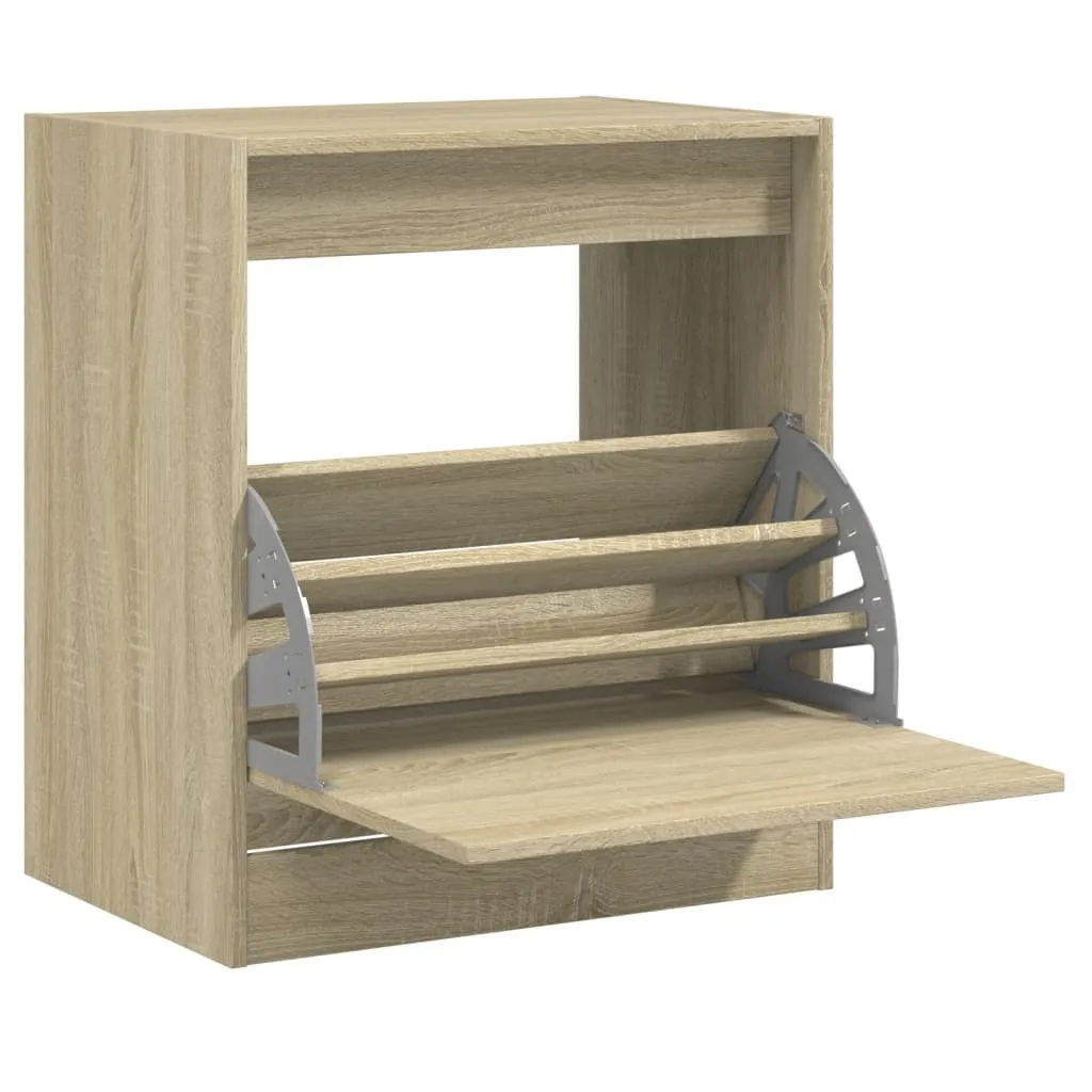 Scarpiera 60x42x69 Rovere Sonoma | Struttura in Legno e Finiture Top
