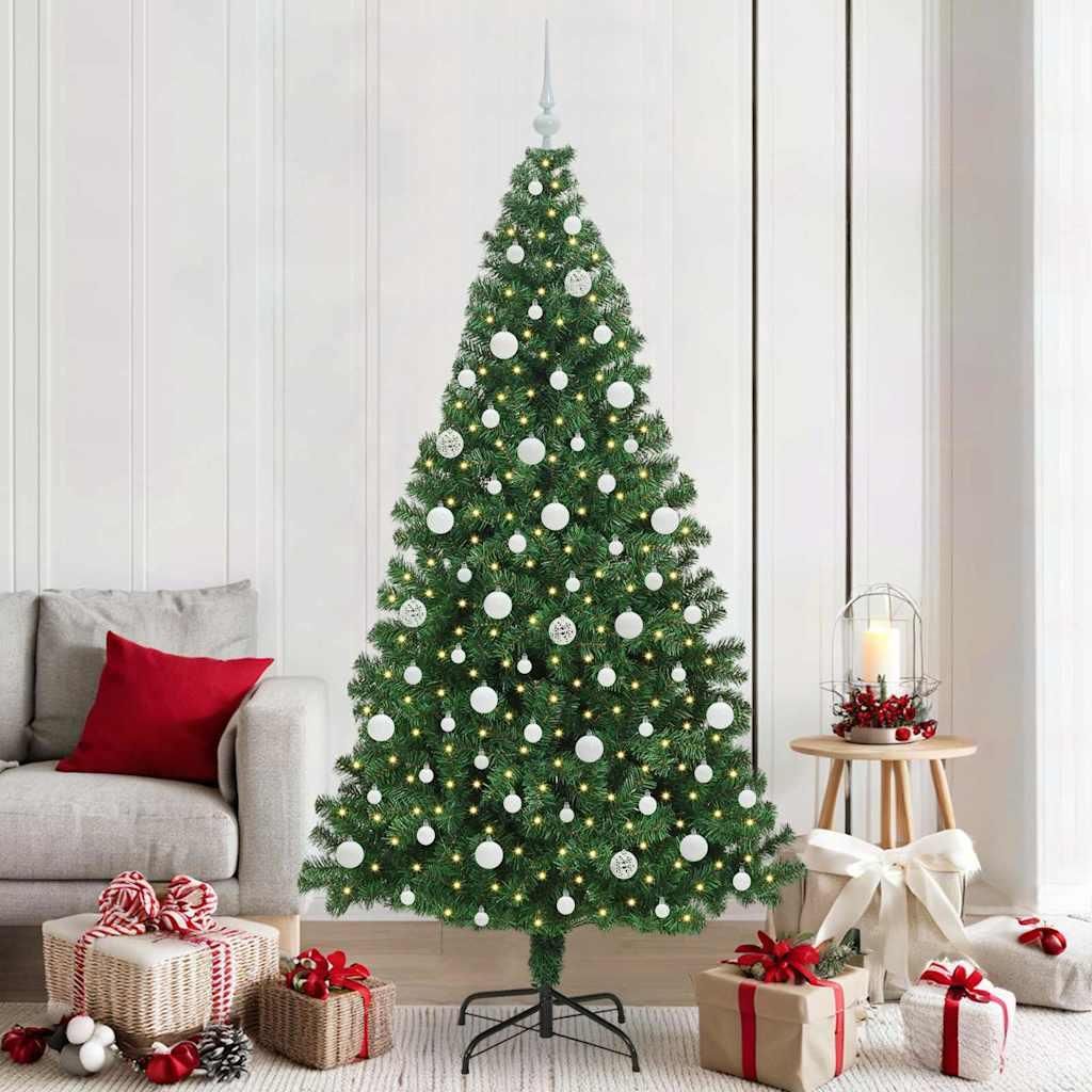 "Spring Sale"Künstlicher Weihnachtsbaum - elegantes Design - Christbaum/Kunstbaum - mit 300 LEDs - CLORIS - mit Ständer Grün 210cm DE187588 - K...