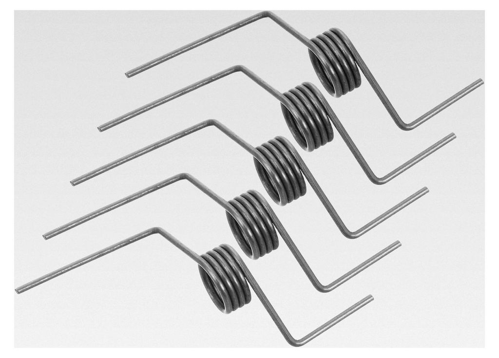 5 Stück Metall-Türfedern für Kühlschränke – 1,2 mm Drahtstärke, 10,5 mm Außendurchmesser Torsionsfedern für Kühl- und Gefrierschranktüren