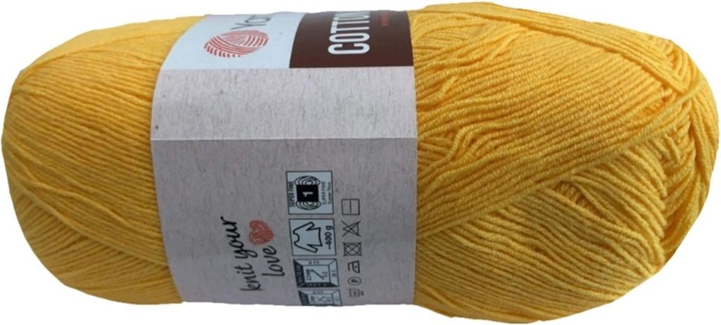 Włóczka YarnArt Bawełna Soft 35 / żółty Zdjęcie produktu 