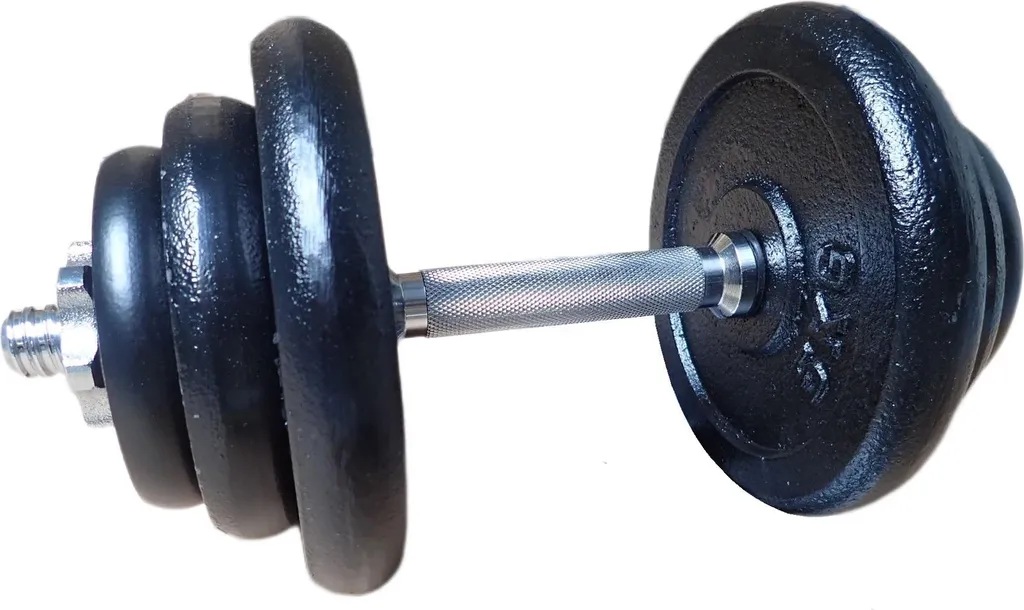 Haltère ACRA 20 kg pour muscler vos bras et épaules sans glisser