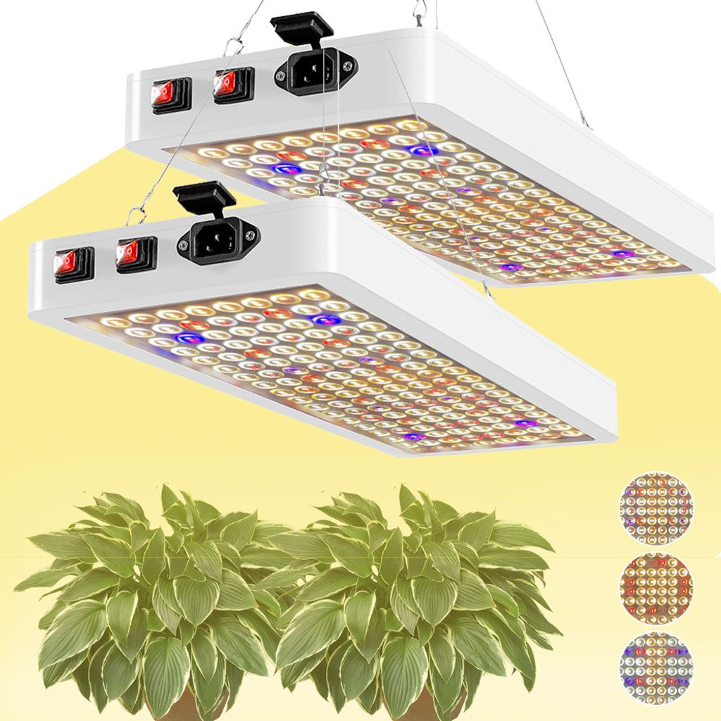 2 Stück 288LEDs Pflanzenlampe, 100W LED Pflanzenlicht Produktbild