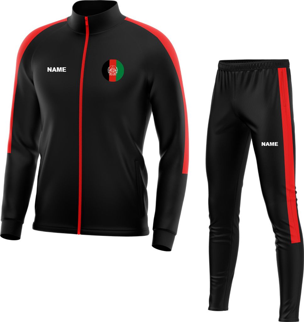 Trainingsanzug AFGHANISTAN Sportanzug Jogginganzug mit Druck (Name, Nummer oder Initialen) Größe: 3XL