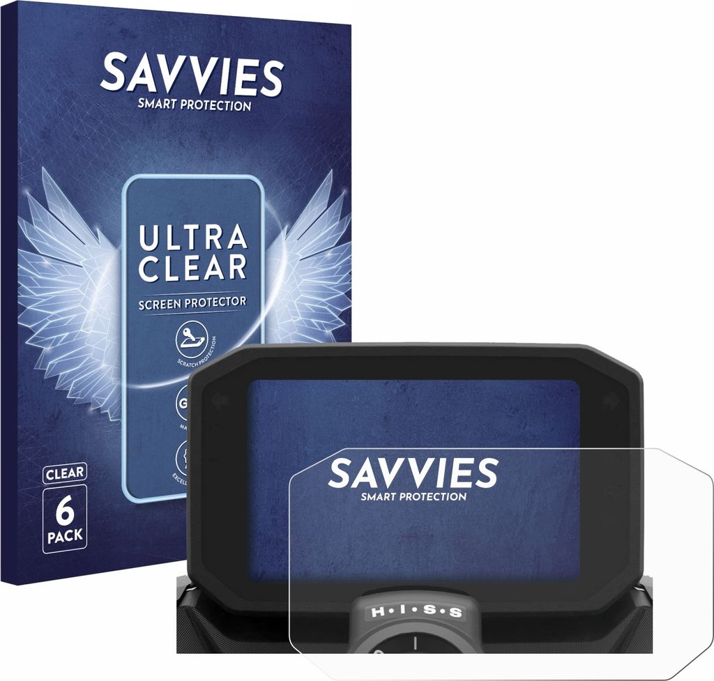 6x Für Honda Hornet CB 750 2024 Schutzfolie Savvies Displayschutz Display Schutz Folie Klar Transparent