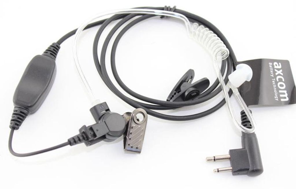 Headset mit Schallschlauch 1 Kabel-Lösung für Motorola GP300, CP040, DP1400, R2 Doppelklinkenstecker