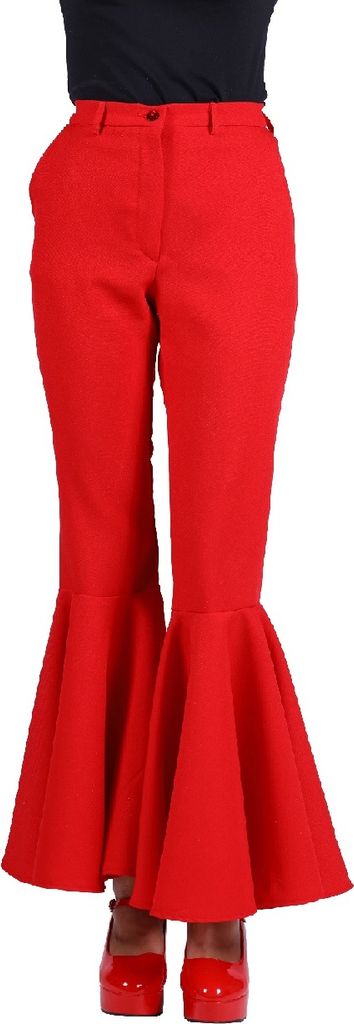 T2945-0500-XS rot Damen Schlaghose Discohose Hippiehose Gr.XS