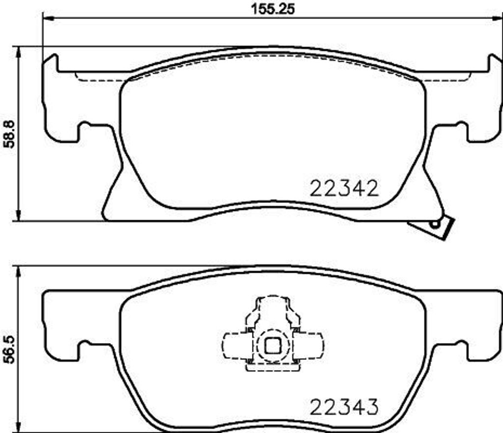 HELLA 8DB 355 024-771 - OE 13478300 Bremsbeläge für Astra K