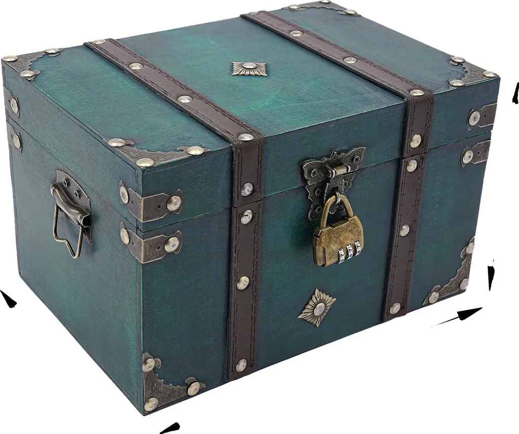 Mettez vos bijoux en sécurité avec ce coffret à code vintage vert