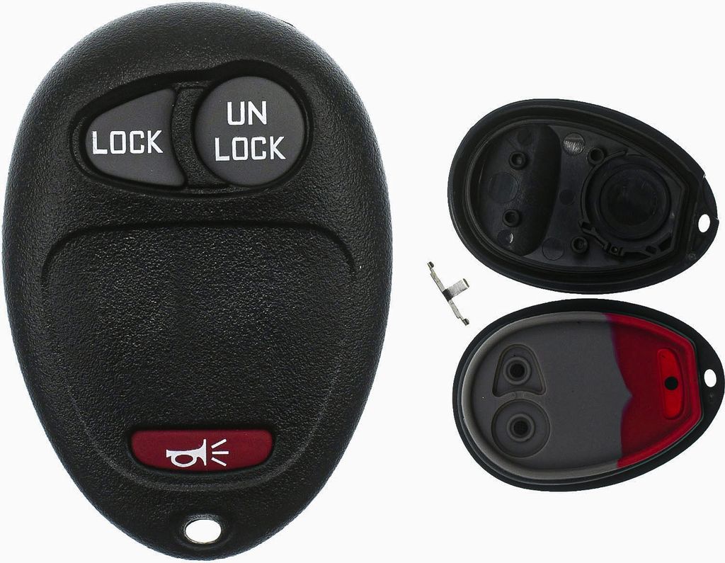 Auto Funk Schlüssel Fernbedienung 1x Gehäuse 3 Tasten kompatibel mit GMC GM Hummer H3 2006-2009