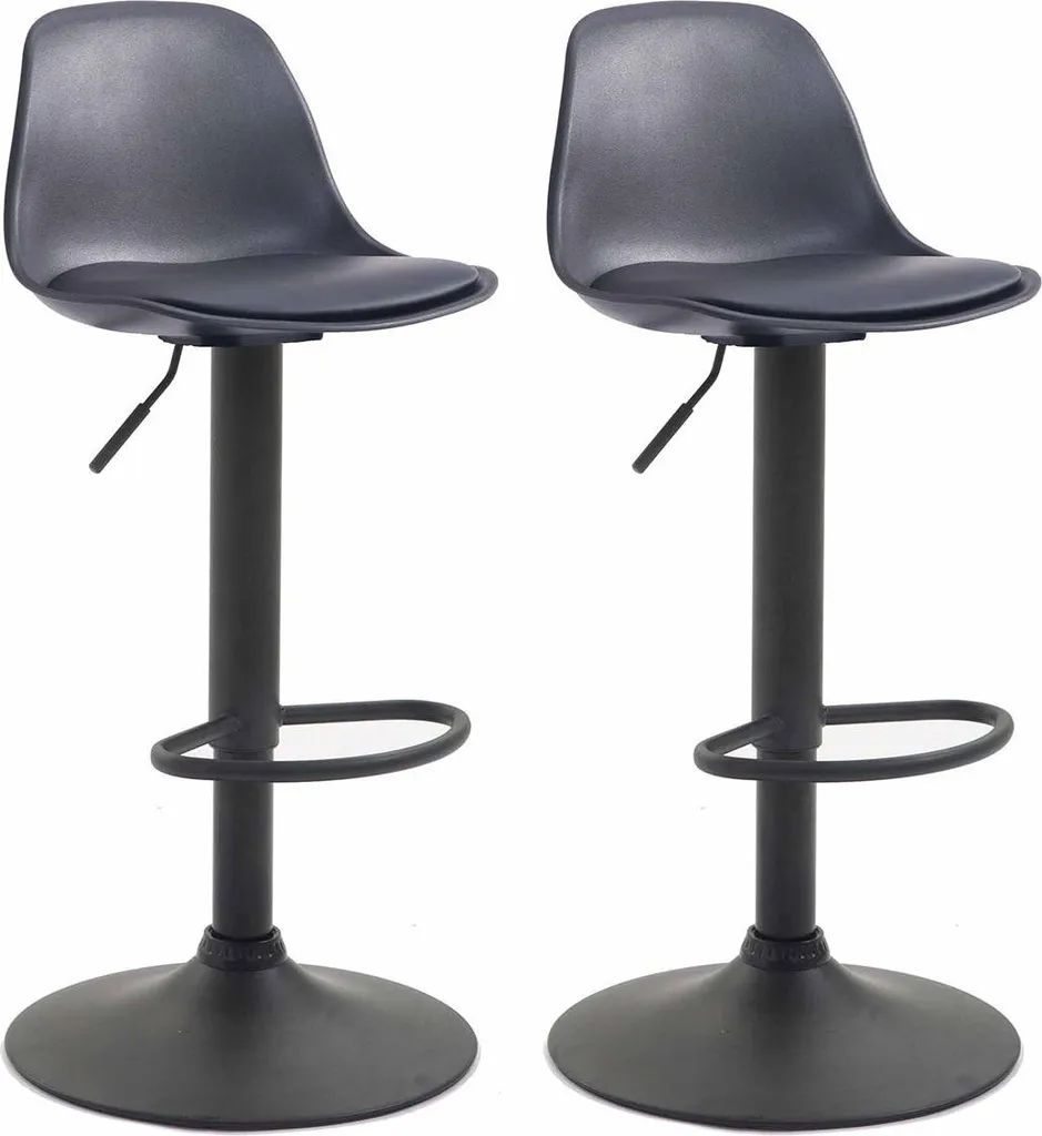 Sgabelli Bar Verdi CLP Kiel - Set 2 Pezzi Facili da Pulire e Sicuri - 7