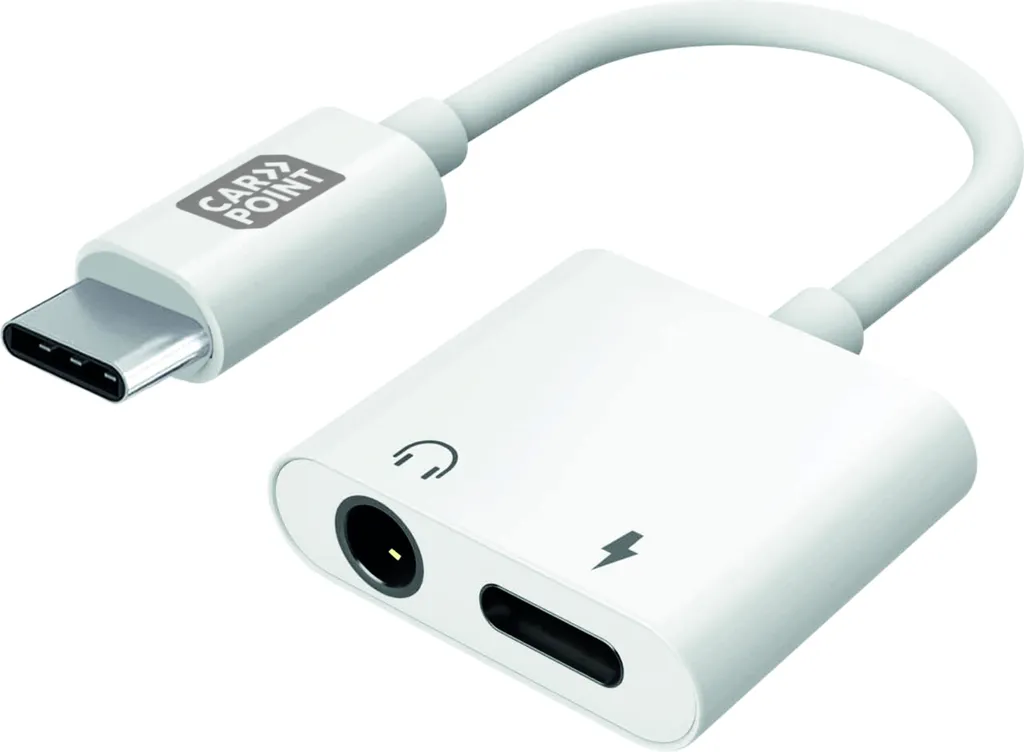 Adattatore Carpoint 2 in 1 USB-C > AUX e USB-C