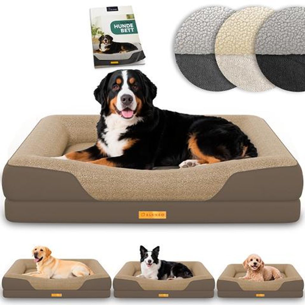 Lit orthopédique pour chien ELONEO, taille XL - Marron Image du produit 