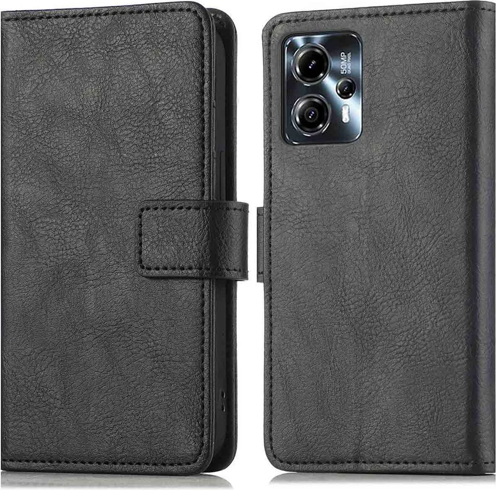 Custodia a Libro imoshion Motorola Moto G13 / G23 Nero | Cover Wallet
