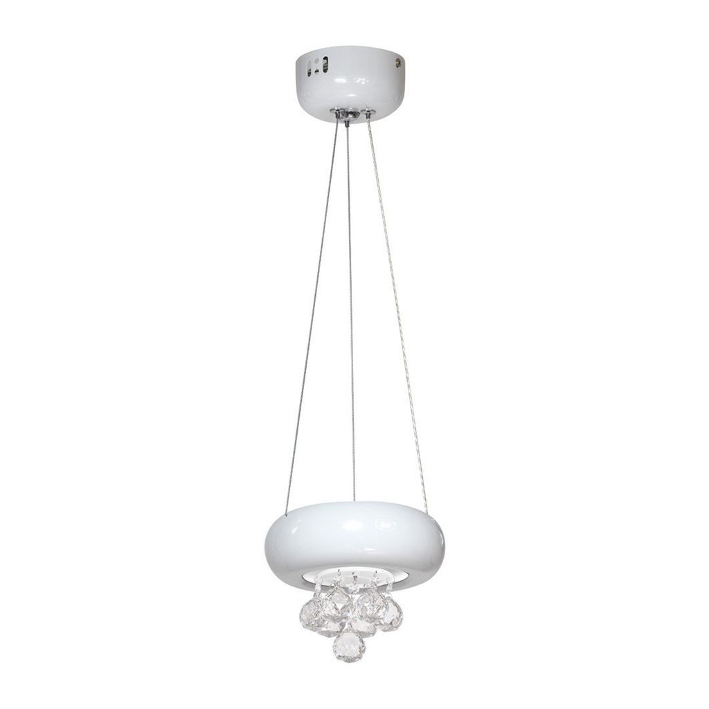 Kristall Pendelleuchte Milagro LUX BIANCO ML861 LED Kristallleuchter weiß